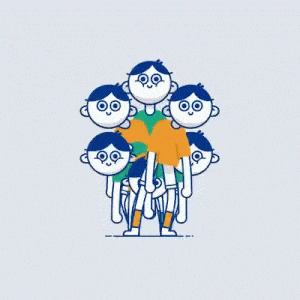 How Animation Services Can Take Your Brand to the Next Level 7 | Promoshin multiple human characters rotating in a perfect circle