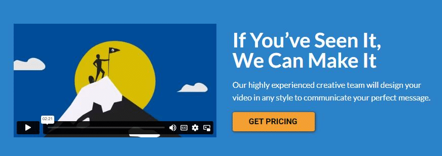 How Animation Services Can Take Your Brand to the Next Level 11 | Promoshin screenshot of Promoshin's website saying "if you've see it, we can make it"