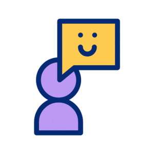 animated testimonial icon